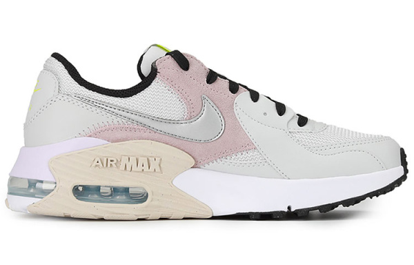 Nike Air Max Excee Low Топ Air Cushion Повседневные Беговые Кроссовки Женские Серый Розовый