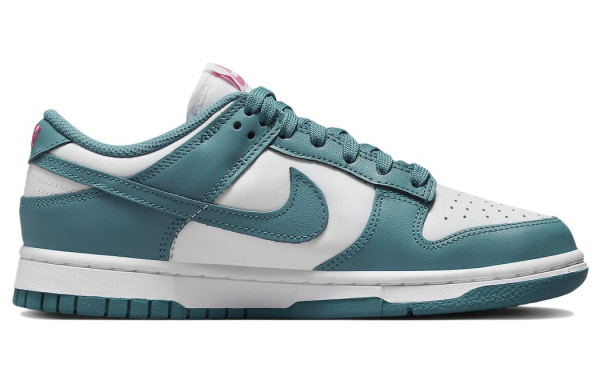 Nike Dunk Low Slip Resistant Shock Absorbers с свойствами устойчивости к истиранию Низкие кроссовки для скейтбординга Женские Белые