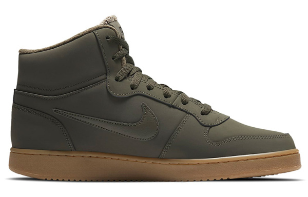 Nike EBERNON MID SE Покрытие Slip-resistant MID Топ Скейтборд Кроссовки Мужские Армейский зеленый