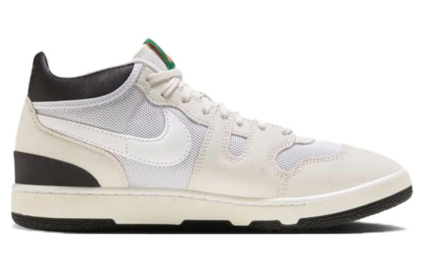 Social Status x Nike Mac Attack 'Белый цвет вершины' Slip-resistant MID Скейтбординг Кроссовки Унисекс Бежевый Белый Черный