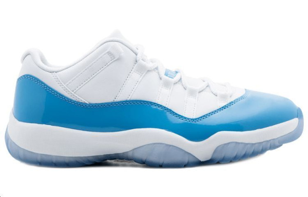 Jordan Air Jordan 11 Retro Low 'UNC' Low Top Винтажные баскетбольные кроссовки Мужские Каролина Синий Выпуск 2017 года