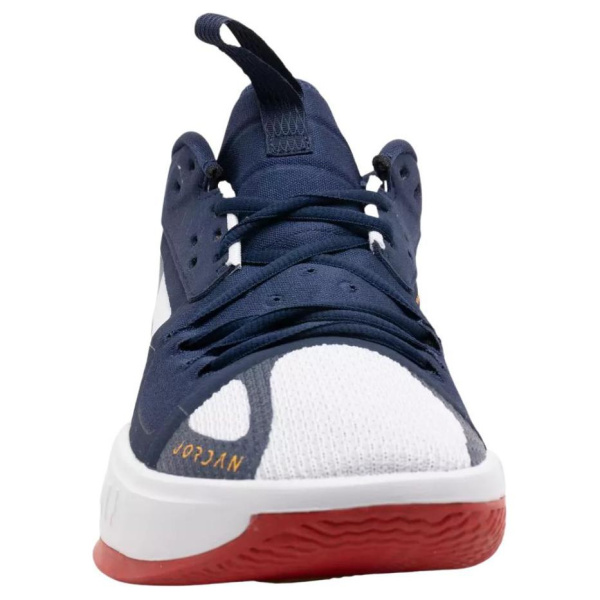 Джордан Zoom Separate Амортизаторы Lower Resistant MID Баскетбольные кроссовки Мужской Синий