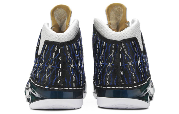Jordan Air Jordan 23 Motorsports Wizards Non Slip Легкий MID Топ Винтажные баскетбольные кроссовки Мужской Синий