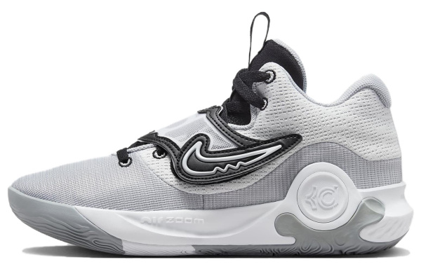 Nike KD Trey 5 X Цвет KD Shock Absorbers Противоскользящие Устойчивые к истиранию Низкий Топ Баскетбольные кроссовки Унисекс Серый Белый