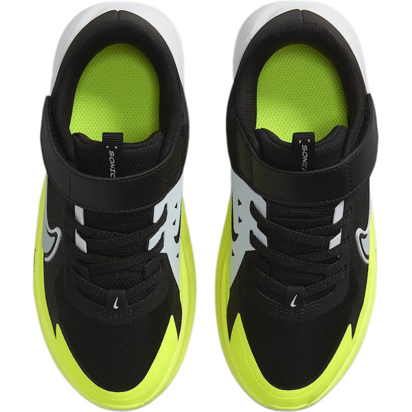 Nike SONIC FLY Детская беговая обувь Низкий топ Черный Зеленый Kids