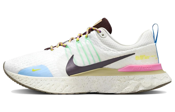 Nike React Infinity Run Flyknit 3 Low Топ Повседневные Беговые Кроссовки Мужские Белый Синий Черный Зеленый Розовый Желтый