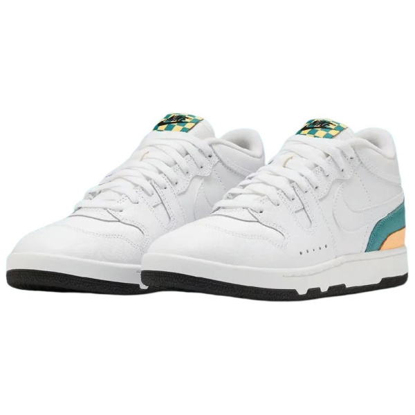 Nike Mac Attack Slip Resistant Abrasion Resistant MID Топ Скейтборд Кроссовки Унисекс Белый Синий
