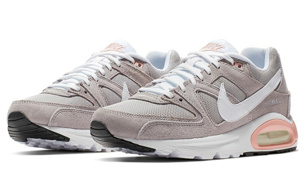 Nike Air Max Command Low Топ Air Cushion Беговые кроссовки Женские Серый Розовый