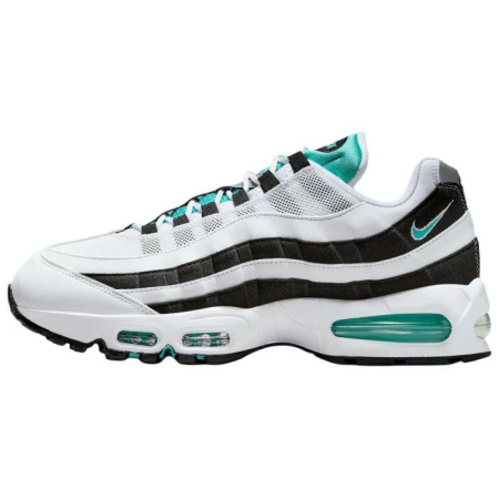 Nike Air Max 95 Устойчивые к истиранию Низкие Беговые кроссовки Мужские Белый Черный