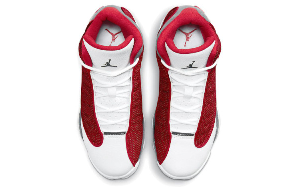 Jordan Air Jordan 13 Retro 'Flint' High Top Винтажные баскетбольные кроссовки Мужской Серый Белый Красный