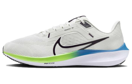 Nike Air Zoom Pegasus 40 Low Топ Марафон Беговые кроссовки Мужской Белый зеленый черный