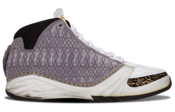 Jordan Air Jordan 23 Белый Stealth Non Slip Легкий MID Топ Винтажные баскетбольные кроссовки Мужской Серый