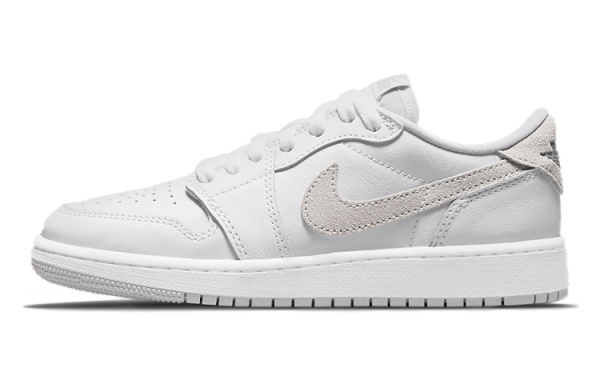Jordan Air Jordan 1 Low OG Neutral GREY Low Топ Винтажные баскетбольные кроссовки Женские Серый белый