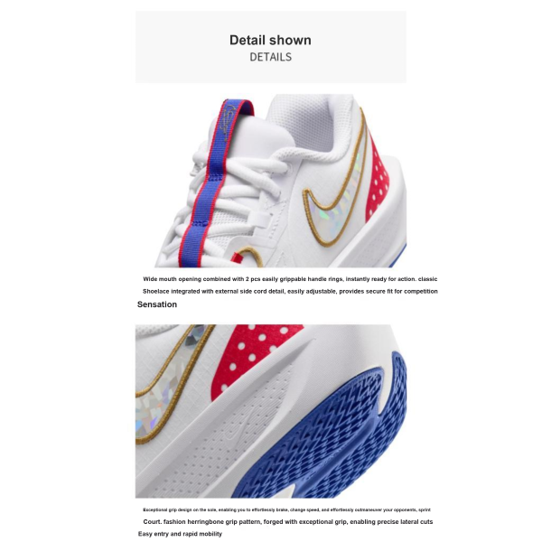 Nike G.T. Cut 3 Детская баскетбольная обувь MID Топ Белый Унисекс
