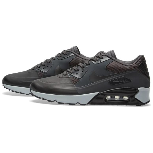 Nike Air Max 90 Повседневная обувь Низкий верх Черно-серый цвет Мужская