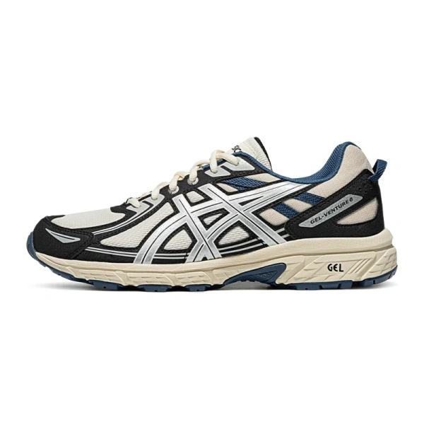 Asics Гель VENTURE 6 Беговые кроссовки Низкие Белый/Черный Мужские