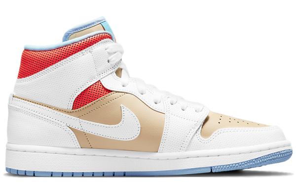 Jordan Air Jordan 1 Винтажные баскетбольные кроссовки MID Топ Женские