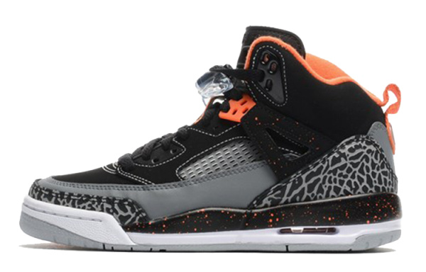 Джордан Spizike Air Non Slip Легкий MID Топ Винтажные баскетбольные кроссовки Женские Черный Оранжевый Серый