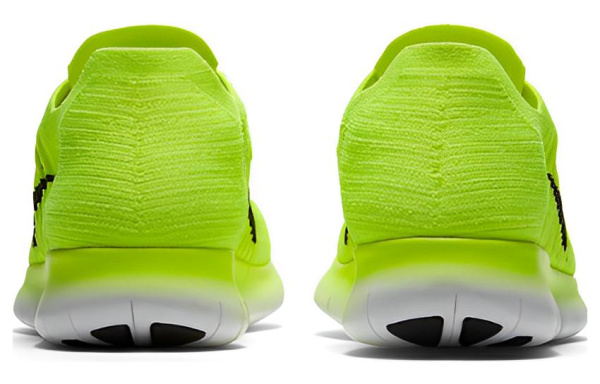 Nike Free RN Амортизация Износостойкий MID Топ Беговые кроссовки Мужские Зеленый Черный