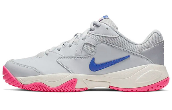 Nike Court Lite 2 Амортизаторы Slip-Resistant Low Top Теннисные Кроссовки Женские Серый Розовый