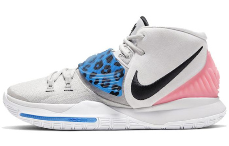 Nike Kyrie 6 Irving 6 MID Баскетбольные кроссовки для игры Unisex Розовый Синий Белый