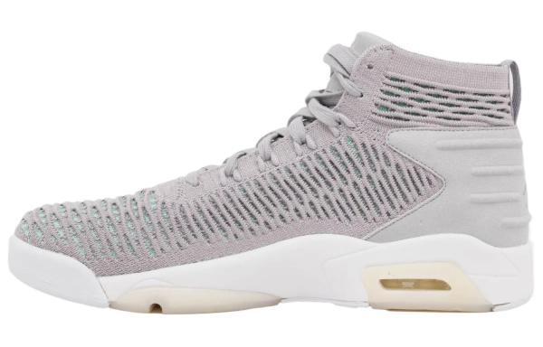 Jordan Air Jordan 23 Flyknit Elevation Non Slip Легкий Высокий Топ Винтажные Баскетбольные Кроссовки Мужские Wolf Gray