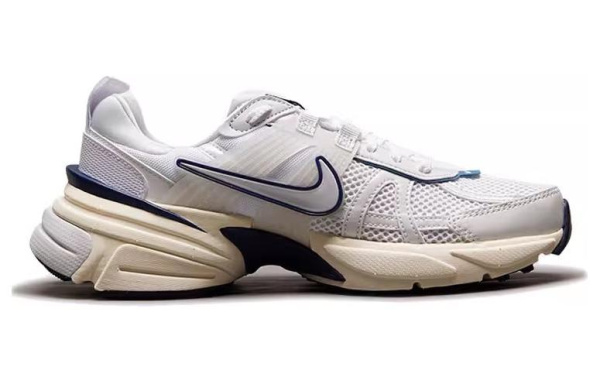 Nike V2K Run Low Топ Беговые кроссовки Женские Белый Серый