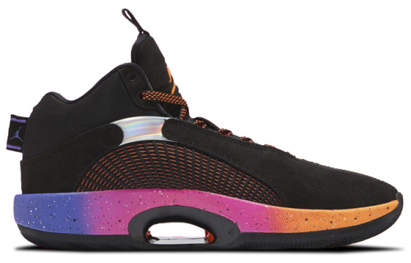 Jordan Air Джордан 35 PF 'Sunset' Support MID Баскетбольные кроссовки для игры Unisex Sunset Orange Black