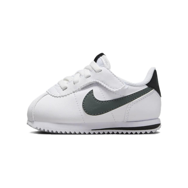 Nike Cortez EasyOn Детская Повседневная Обувь Низкий Верх Белый/Черный/Винтажный Зеленый Детский