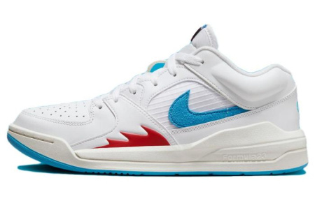 Джордан Stadium 90 Slip Resistant Low Top Casual Женская Белый Синий Красный