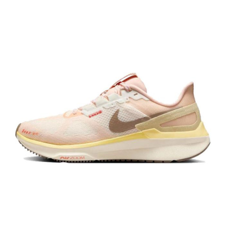 Nike Zoom Structure 25 Slip-on Устойчивая Поддержка Амортизация Низкий Топ Повседневные Беговые кроссовки Женские Бежевые