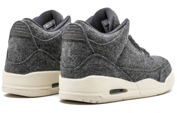 Jordan Air Jordan 3 Retro Wool MID Top Vintage Баскетбольные Кроссовки Мужские Серые