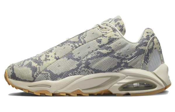 NOCTA x Nike Hot Step Air Terra 'Светлый костный' Змеиный принт Низкий топ Casual Унисекс Серый Черный