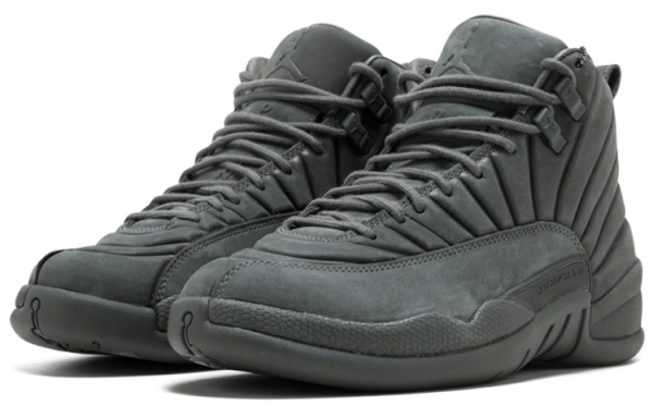Jordan Air Jordan 12 Retro PSNY High Top Винтажные баскетбольные кроссовки Мужские Серые