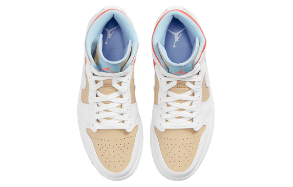 Jordan Air Jordan 1 Винтажные баскетбольные кроссовки MID Топ Женские