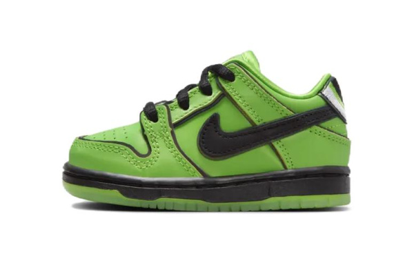 NIKE Dunk SB Детская обувь, низкий верх, зеленый цвет
