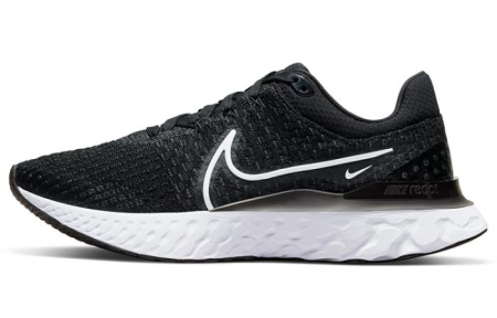 Nike React Infinity Run Flyknit 3 Low Топ Повседневные Беговые Кроссовки Женские Черно-Белые