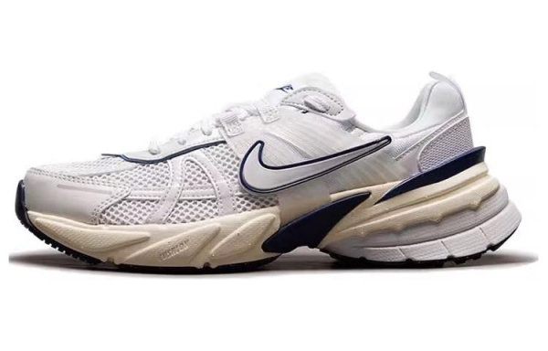 Nike V2K Run Low Топ Беговые кроссовки Женские Белый Серый