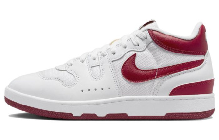 Nike Mac Attack 'Красный Crush' Устойчивый к истиранию Дышащий MID Скейтбординг Кроссовки Унисекс Белый Красный