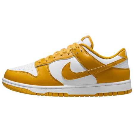 Nike Dunk Slip-Resistant Амортизация Устойчивость к износу Поддержка Низкий Топ Скейтбординг Мужской Белый Желтый