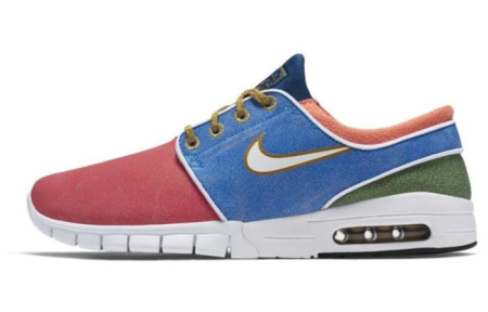 Nike SB Stefan Janoski Max CNCPTS 'Мозаика' Non Slip Lightweight Low Top Скейтборд Кроссовки Мужские Кино Синий