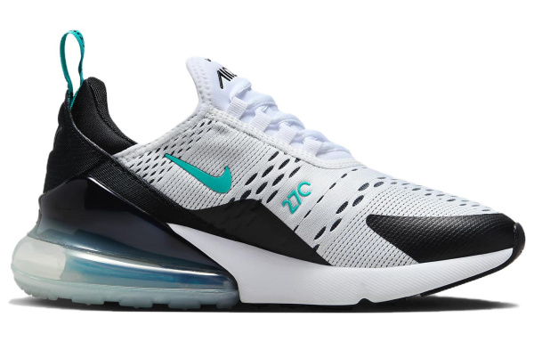 Nike Air Max 270 Low Топ Беговые кроссовки Женские Черный белый