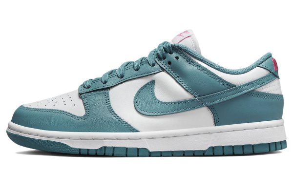 Nike Dunk Low Slip Resistant Shock Absorbers с свойствами устойчивости к истиранию Низкие кроссовки для скейтбординга Женские Белые