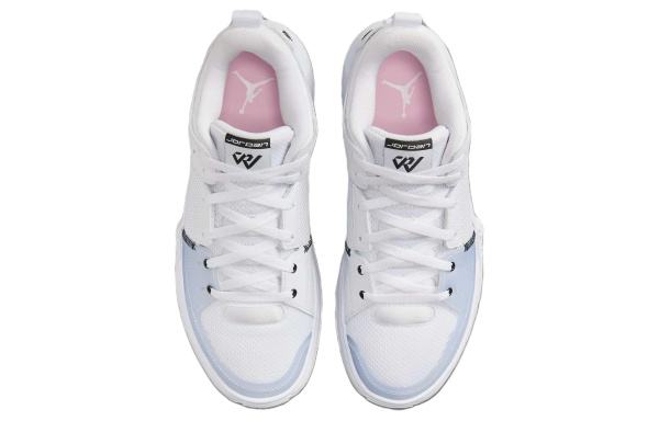 Jordan One Take 5 PF Амортизация Износостойкие Низкие Баскетбольные Кроссовки Унисекс Синие Белые
