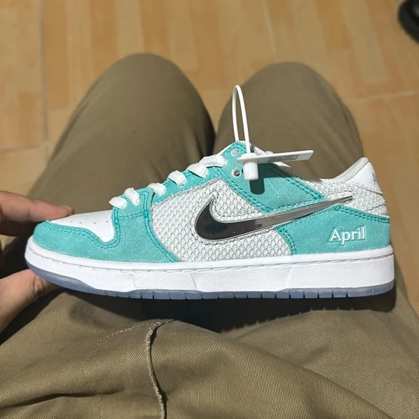 NIKE Dunk SB Детские Скейтбординги Низкие Зеленые Пре-Школа