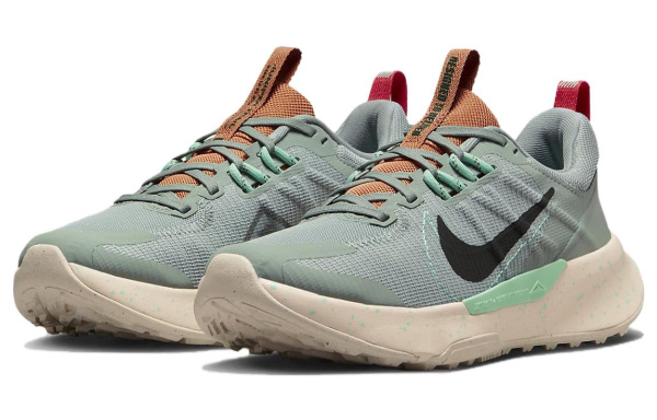 Nike Juniper Trail 2 Low Топ Беговые кроссовки Женские Зеленый белый
