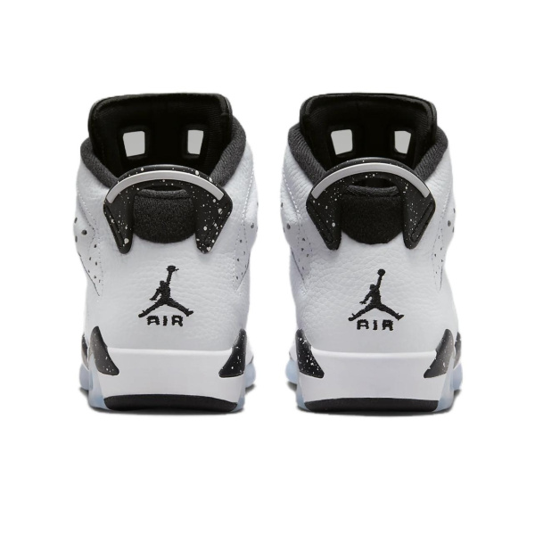 Jordan Air Jordan 6 Амортизация MID Топ Винтажные баскетбольные кроссовки Женские Белый Черный
