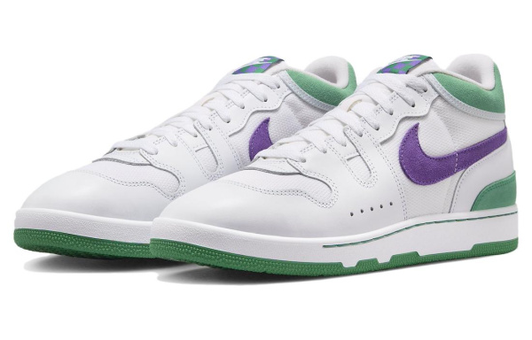 Nike Mac Attack 'Wimbledon' Устойчивые к истиранию Дышащий MID Скейтбординг Кроссовки Мужские Белый Зеленый