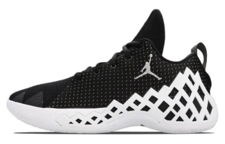 Jordan Jumpman Diamond Low Топ Баскетбольные кроссовки Мужской Черный Белый