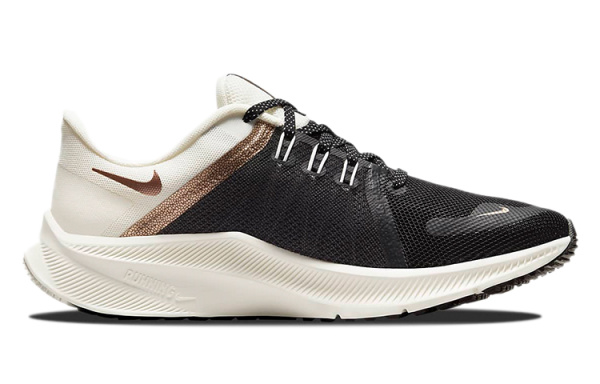 Nike Quest 4 Low Топ Повседневные Беговые Кроссовки Женские Черные Коричневые